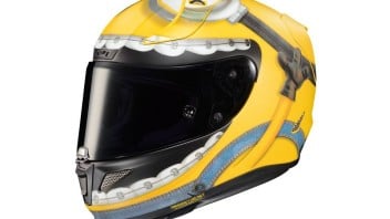 Moto - News: HJC RPHA 11 Otto Illumination Minions: il casco racing divertente