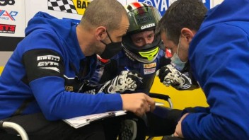 SBK: Barcellona: Odendaal cade e finisce in Ospedale, Aegerter il più veloce