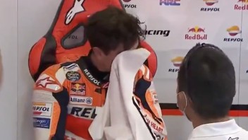 MotoGP: Eroico Marquez a Portimao: finisce 7° e si commuove nel box Honda