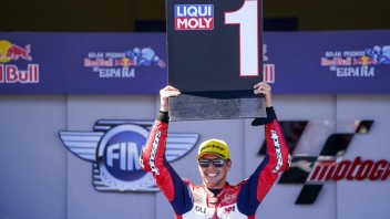 Moto2: Di Giannantonio: "Dedico la vittoria a Fausto, si sarebbe divertito"