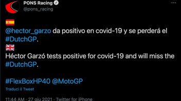 Moto2: Hector Garzo positivo al Covid: salterà la gara di Assen