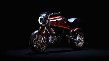 Moto - News: Ducati 860-E Concept, la moto elettrica Ducati secondo Italdesign