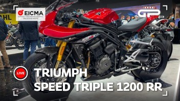 Moto - News: Eicma 2021 - Triumph Speed Triple 1200 RR: hypernaked racing retrò