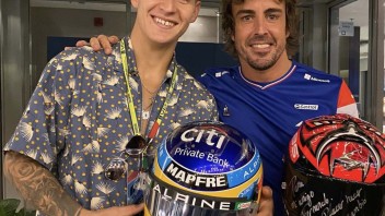 MotoGP: Exchange of helmets in Abu Dhabi between Fabio Quartararo and Fernando Alonso