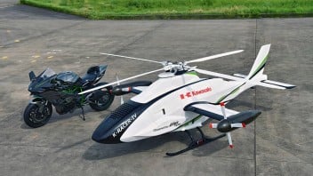 Moto - News: K-Racer, il drone col motore Kawasaki Ninja H2R è realtà - VIDEO