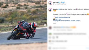 MotoGP: Alex Rins si allena tra Valencia e Almeria con la Suzuki GSX-R 1000 R