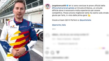 Auto - News: Lorenzo e la Porsche: "Due secondi dal primo non è quello che voglio"