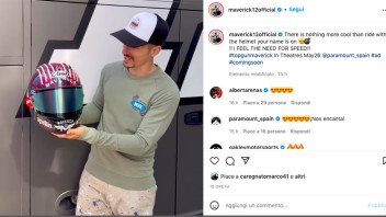 MotoGP: VIDEO - Maverick Vinales a Jerez come Tom Cruise: un casco da Top Gun
