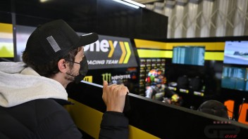 MotoGP: PHOTOS - Valentino Rossi 'peeks' into his garage and backs up Marini