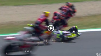 Moto3: VIDEO - Paura al Mugello per Sasaki: cade ed è investito da Masia