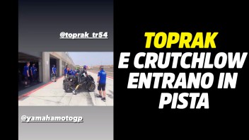 MotoGP: VIDEO - Le immagini rubate (da Crutchlow) di Toprak sulla Yamaha MotoGP