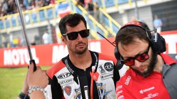 SBK: Simone Corsi with Yamaha at Racing Night in Misano with CIV SBK