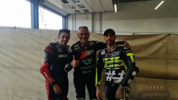 SBK: Pirro incontra Iannone a Misano e la Ducati V4 tenta Andrea