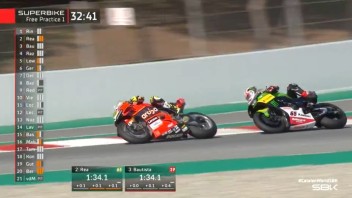 SBK: A Barcellona sono già scintille in FP1 tra Rea e Bautista