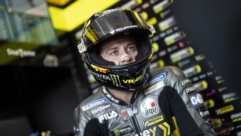 MotoGP: Mille euro di multa a Bezzecchi per uno spintone a un commissario