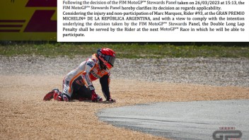 MotoGP: FIM chiarisce: Marquez farà il doppio long lap penalty ad Austin