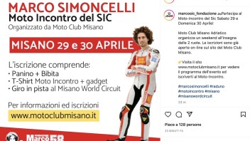 MotoGP: Il 29 e 30 aprile a Misano: motoincontro del SIC Marco Simoncelli