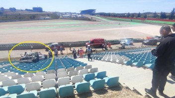 News: Una Porsche salta nelle tribune in fondo al rettilieno di Portimao!