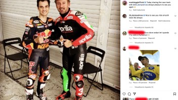 MotoGP: Max Biaggi e Dani Pedrosa in pista assieme a Valencia