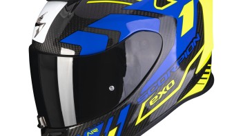 Moto - News: Scorpion Exo R1 Evo Carbon Air: con l'ultra-TCT Carbon, è il casco più sportivo