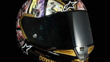 MotoGP: Un casco Alpinestars da leggenda per Andrea Dovizioso