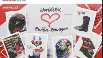 SBK: Non solo sport: al via l'asta di beneficenza in favore dell'Emilia Romagna