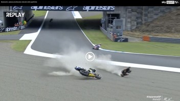 MotoGP: VIDEO - Really bad fall for Bezzecchi in Q2, luckily he's fine