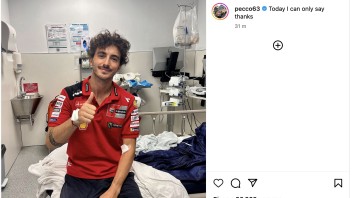 MotoGP: Bagnaia dopo l'incidente: "posso solo dire grazie!"