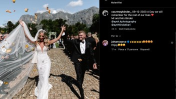 MotoGP: Fiori d'arancio(ne) KTM: Brad Binder e Courtney Renniers si sono sposati