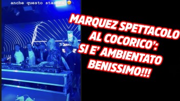 MotoGP: Marquez e la festa al Cocoricò: si scatena su "Sarà perché ti amo..."