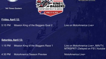 MotoAmerica: MotoAmerica: How To Watch Mission King of the Baggers at MotoGP Weekend