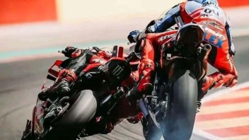 MotoGP: Lorenzo: "la collisione fra Bagnaia e Alex Marquez? Non c'era spazio per due"