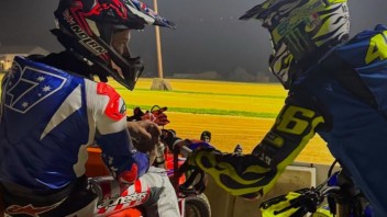 MotoGP: Stoner a sorpresa al Ranch di Valentino. Ed è subito nostalgia