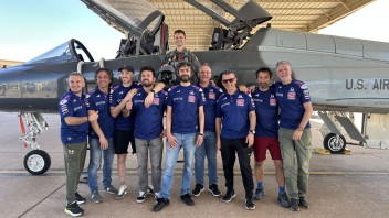 MotoGP: FOTOGALLERY - Pramac prende il volo: Gino Borsoi Top Gun per un giorno