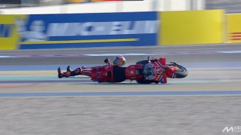 MotoGP: VIDEO - Disastro Bagnaia in Q2: cade ed è condannato alla 4a fila