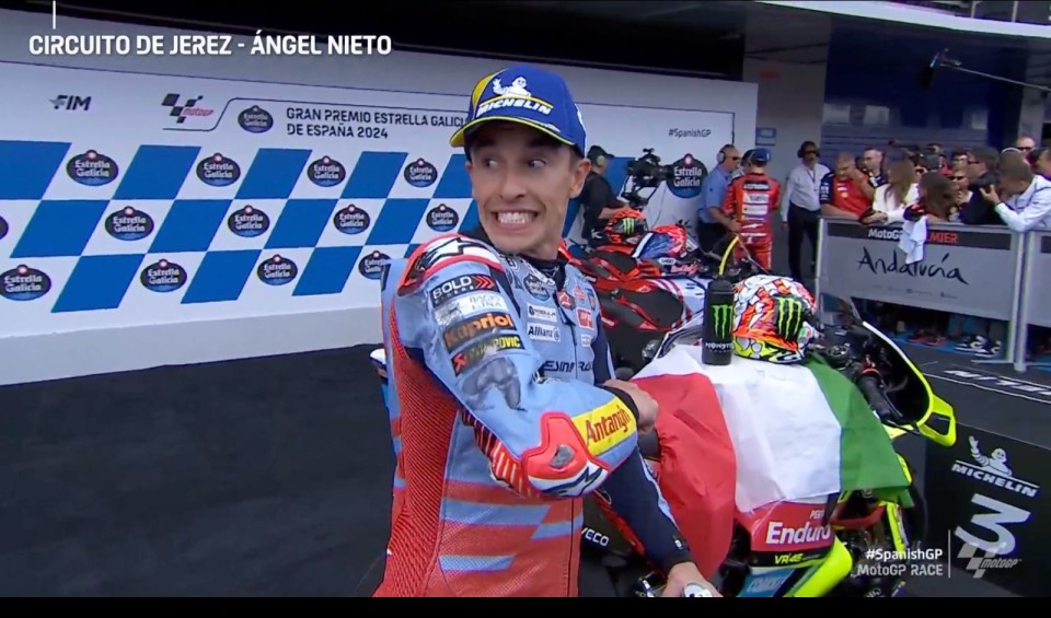 MotoGP: Marquez: "Rispetto Pecco, oggi sono stato intelligente ed ho evitato la caduta"