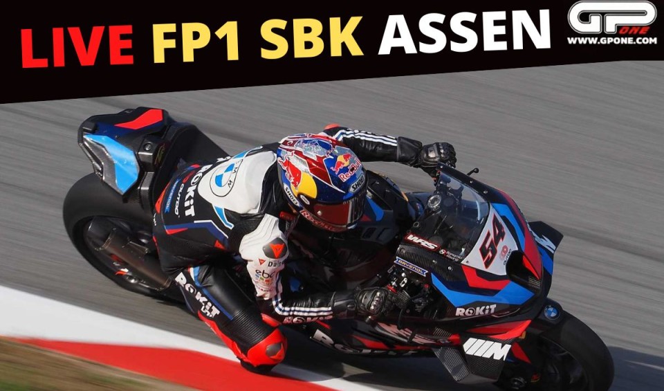 SBK: LIVE FP1 Superbike Assen: la diretta minuto per minuto