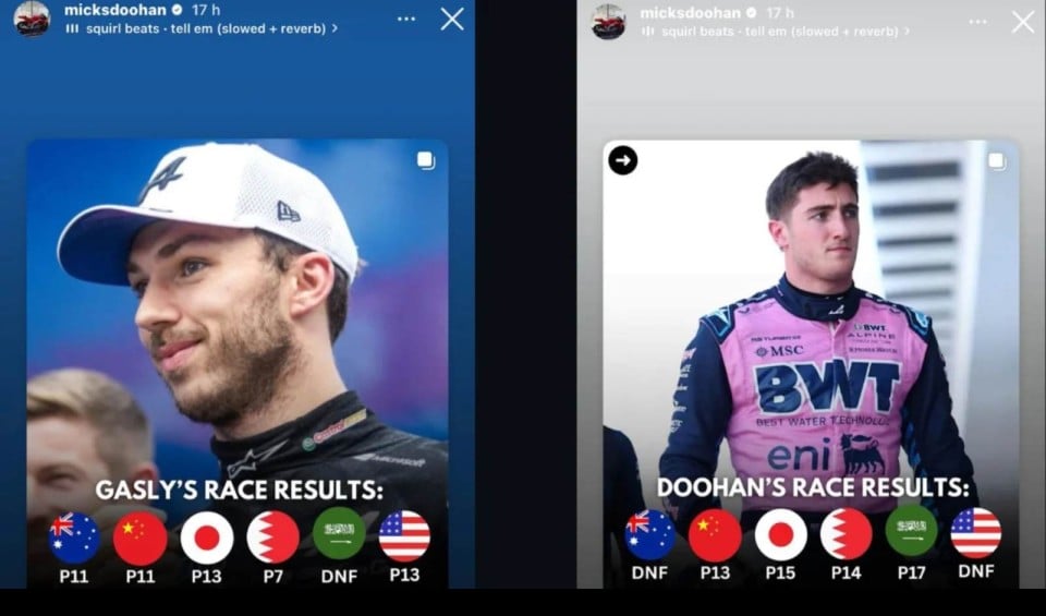Auto - News: F1, Jack Doohan licenziato dall'Alpine, l'ironia di papà Mick sui social