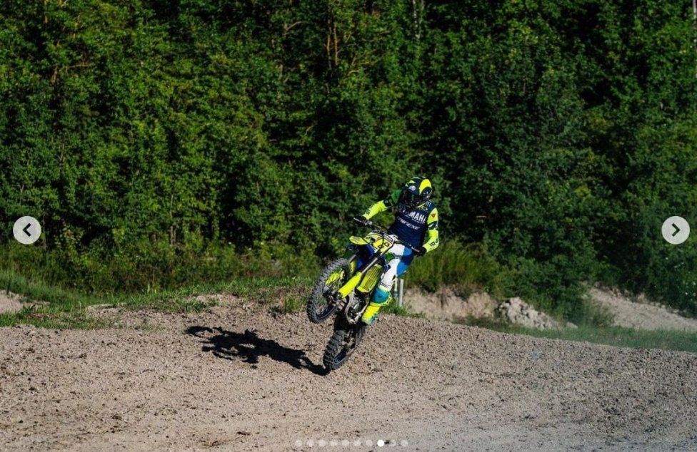 : Rossi e Dovizioso insieme sulla pista di cross di Cavallara 