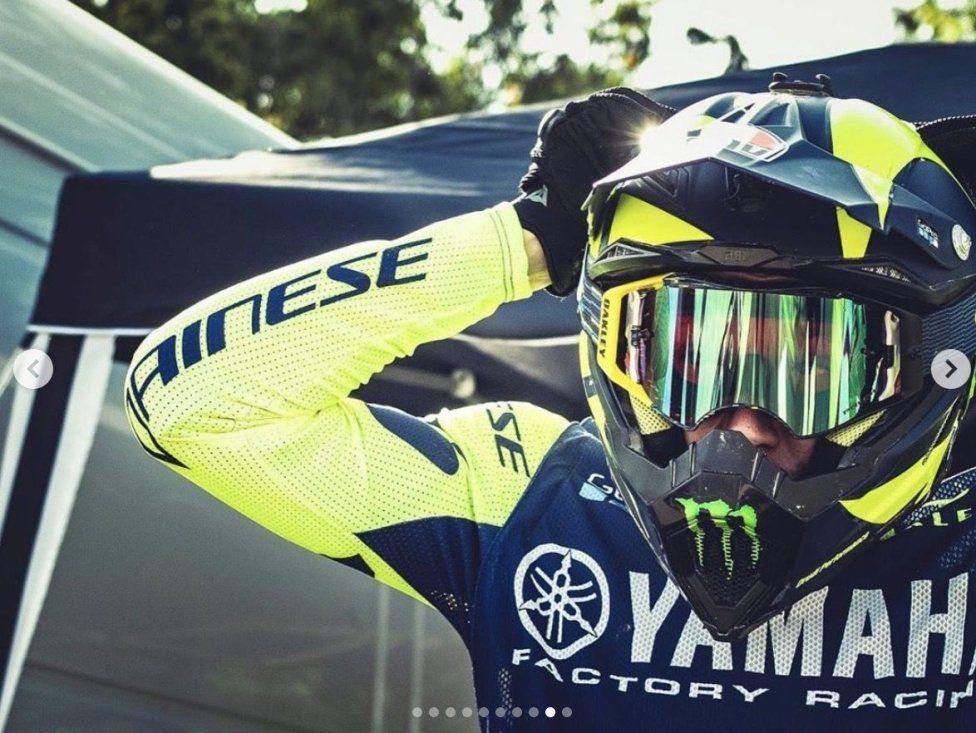 : Rossi e Dovizioso insieme sulla pista di cross di Cavallara 