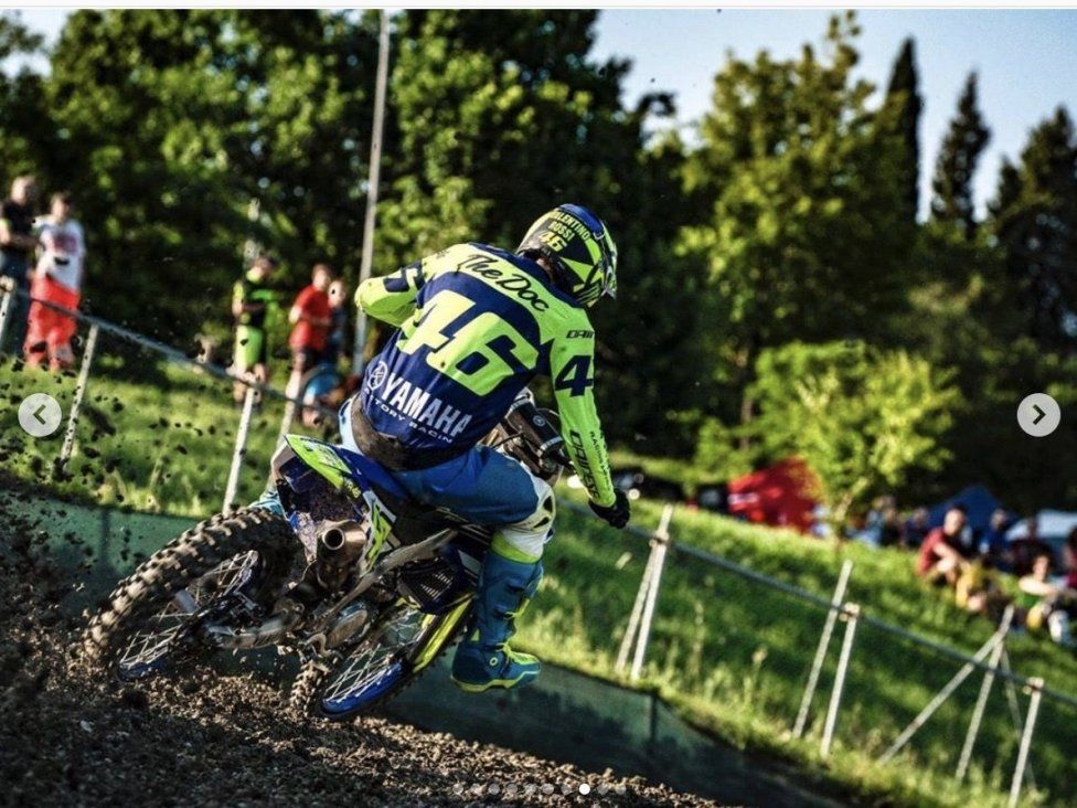 : Rossi e Dovizioso insieme sulla pista di cross di Cavallara 