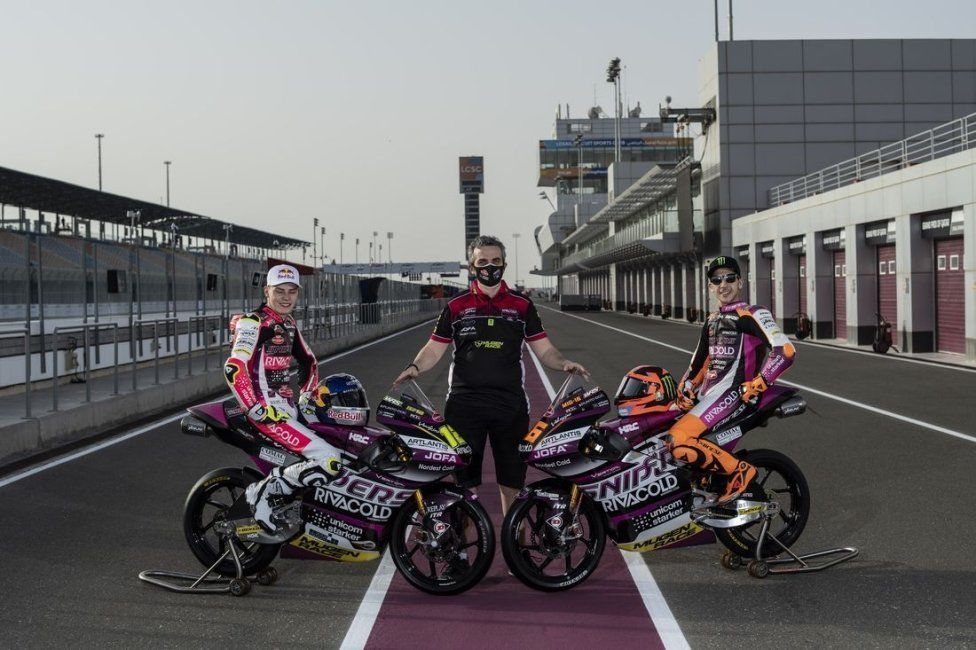 Moto3: Snipers inizia il 2021 in viola con Andrea Migno e Filip Salac