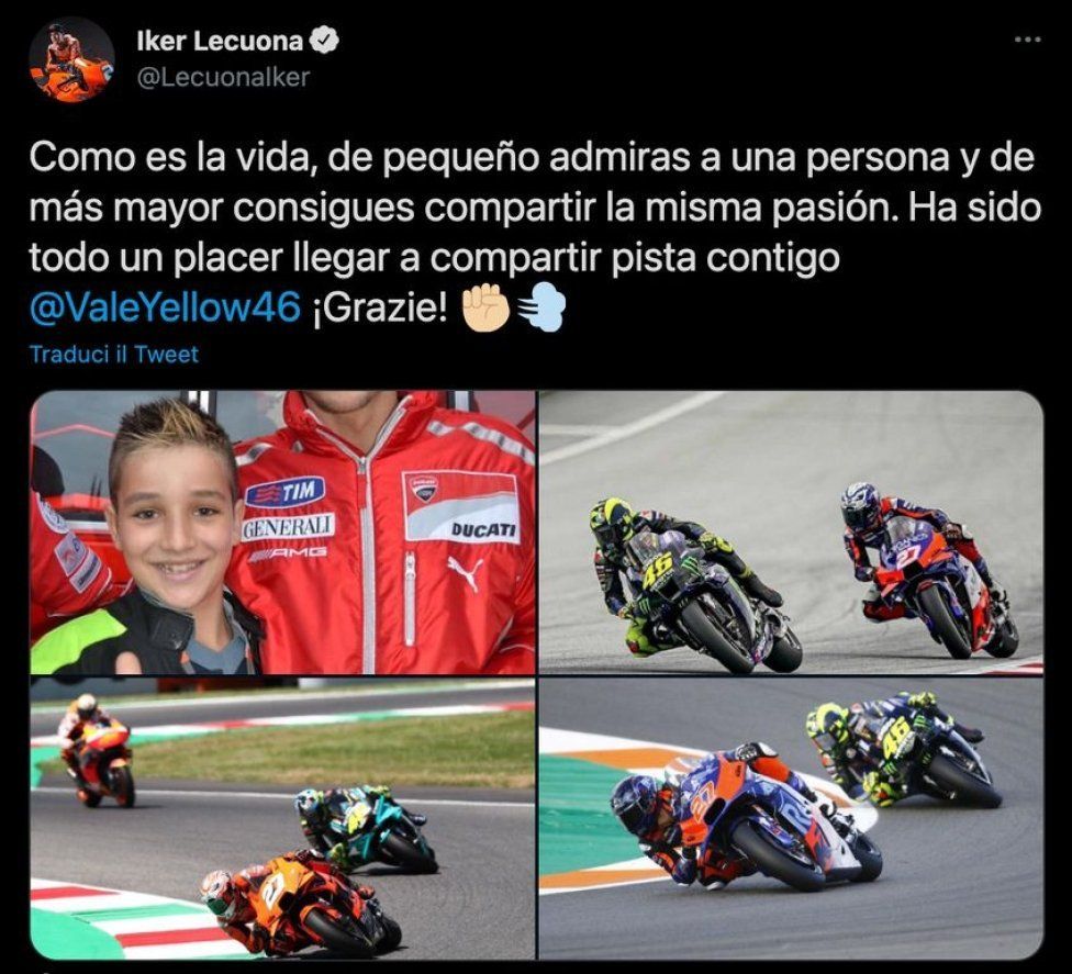 : Amici e rivali: l'omaggio sui social a Valentino Rossi