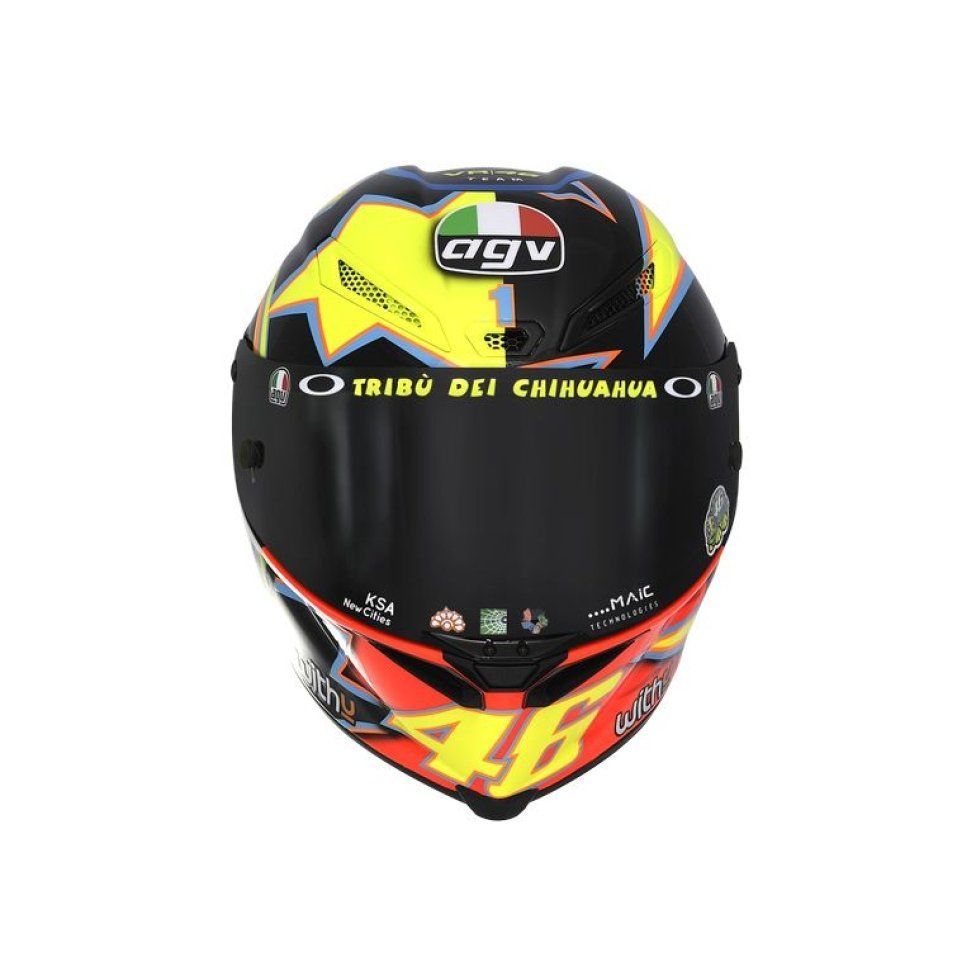 MotoGP: Valentino si fa in 9: i piloti dell’Academy a Valencia con i caschi di Rossi