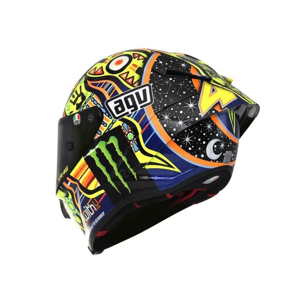 MotoGP: Valentino si fa in 9: i piloti dell’Academy a Valencia con i caschi di Rossi
