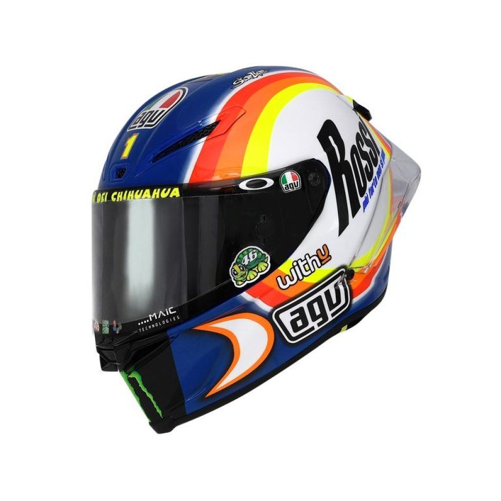 MotoGP: Valentino si fa in 9: i piloti dell’Academy a Valencia con i caschi di Rossi