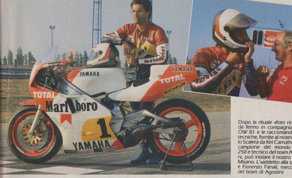 MotoGP: Tre giri nella pelle di Eddie Lawson durante il GP di Misano