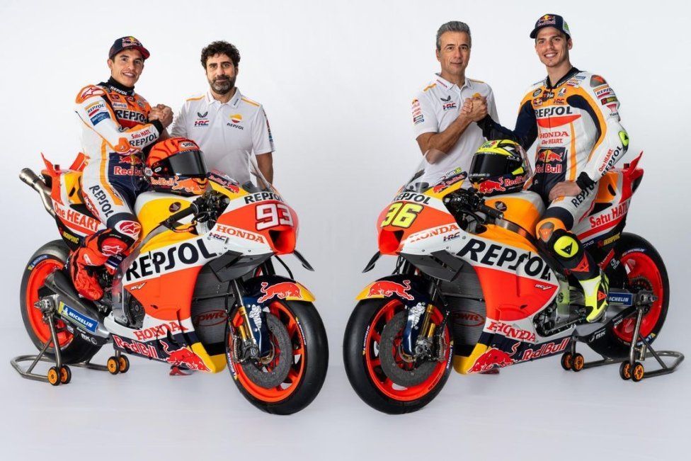 MotoGP: FOTO - Ecco le nuove Honda 2023 di Marc Marquez e Joan Mir