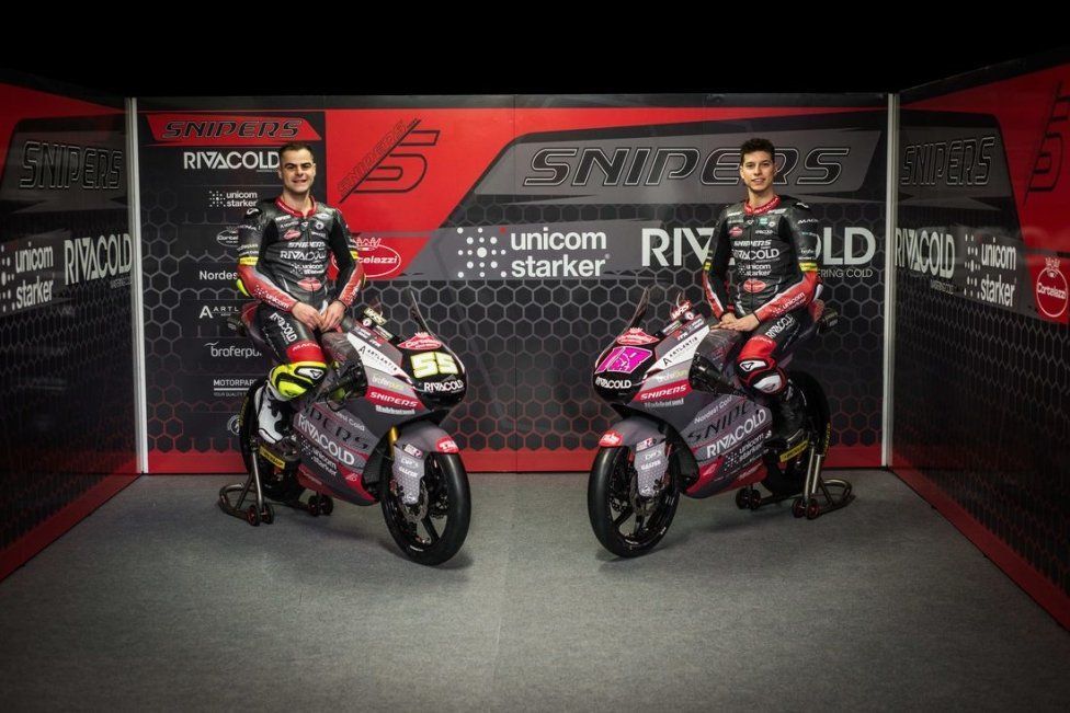 Moto3: Dal rosa al rosso: il team Snipers cambia colore e punta su Fenati e Bertelle