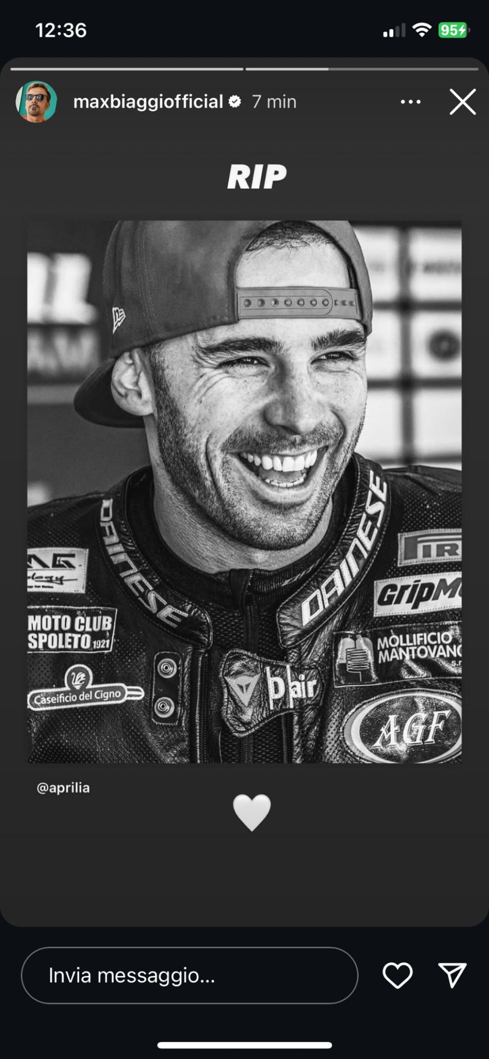 MotoGP: Da Bagnaia a Quartararo: il motociclismo saluta Luca Salvadori